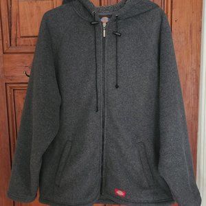 Dickies Fleece Zip Up Hooded Sweatshirt (Vintage)